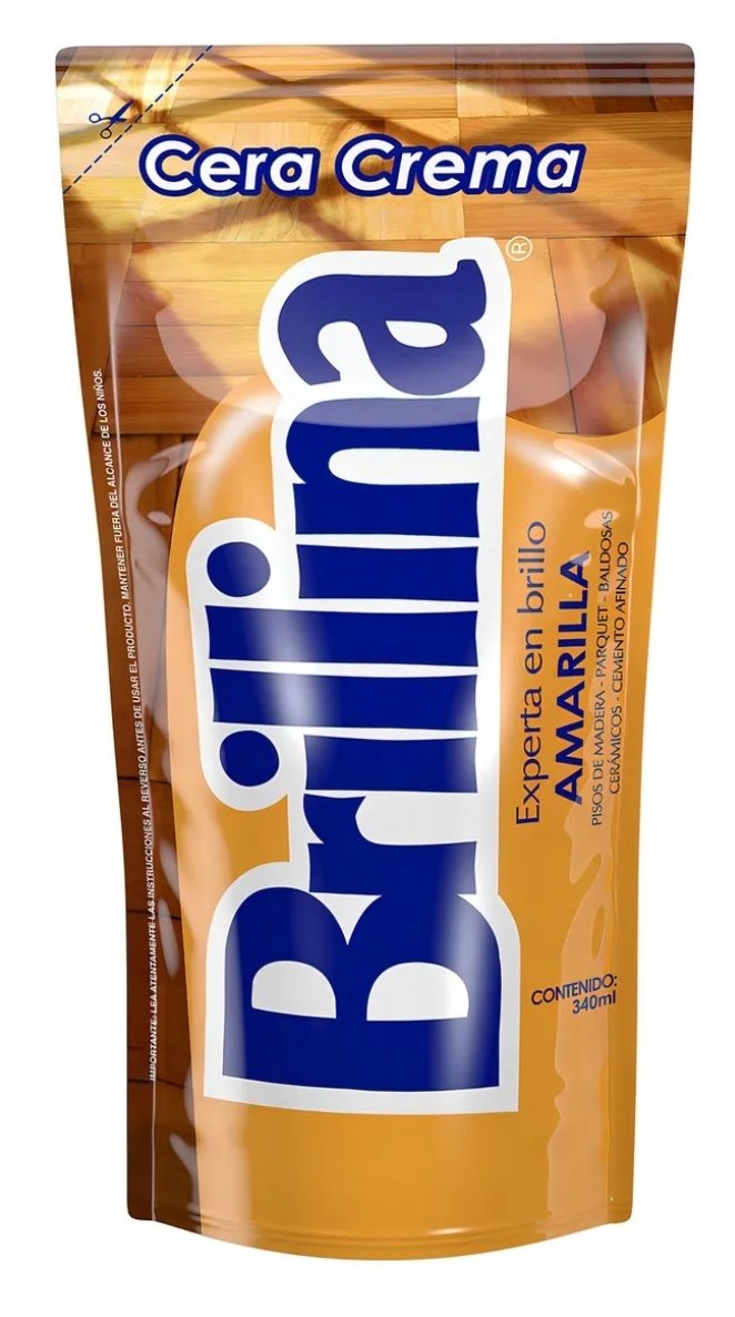 2025/07/1000130392.jpg Cera Piso Brillina Amarilla 360 ml. - Imagen 1