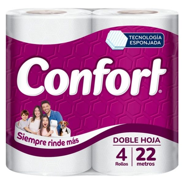 Papel Higienico Confort 4 rollos