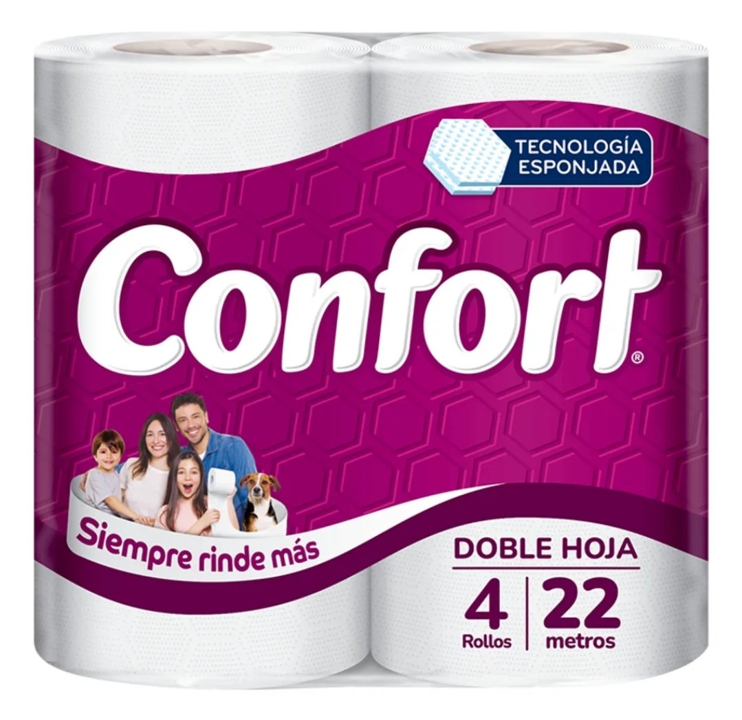 2025/07/1000131311.jpg Papel Higienico Confort 4 rollos - Imagen 1