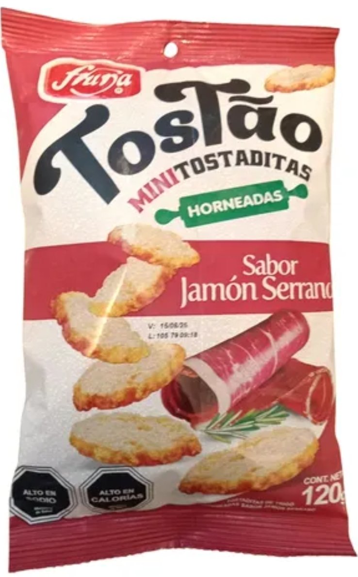 2025/07/1000136022.jpg TOSTAO MINI TOSTADITAS JAMON SERRANO 120 GRS. FRUNA - Imagen 1