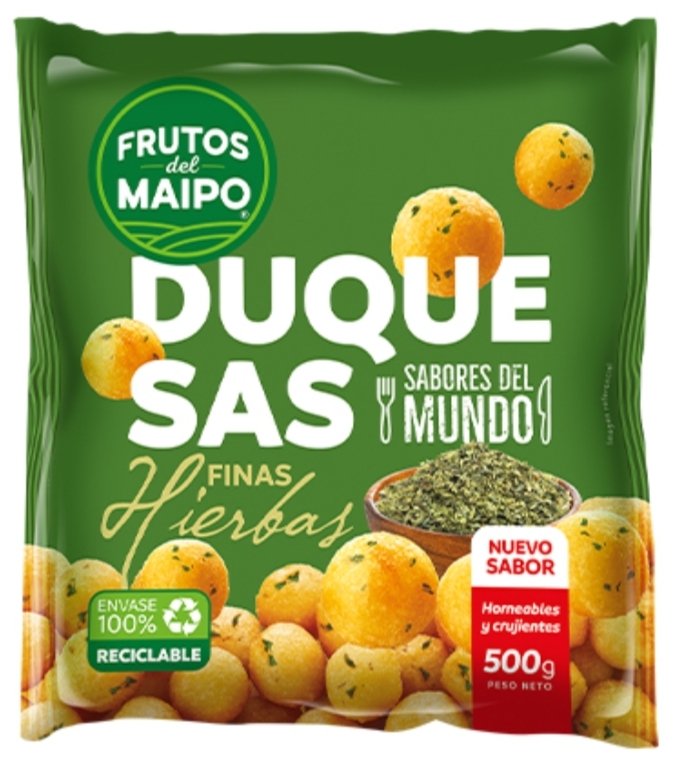 2025/07/1000185778.jpg PAPAS DUQUESAS FINAS YERBAS FRUTOS DEL MAIPO 500 GR. - Imagen 1