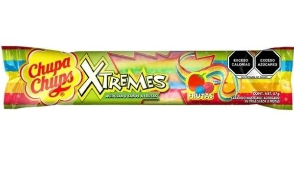 CHUPA CHUPS XTREMES SABOR FRUTAS 57 GR.