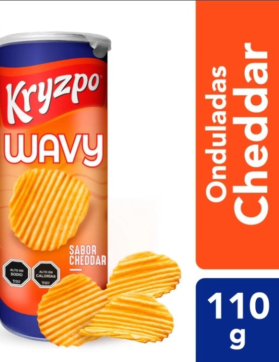 2025/07/1000186634.jpg KRYZPO WAVY SABOR CHEDDAR 110 GR. - Imagen 1