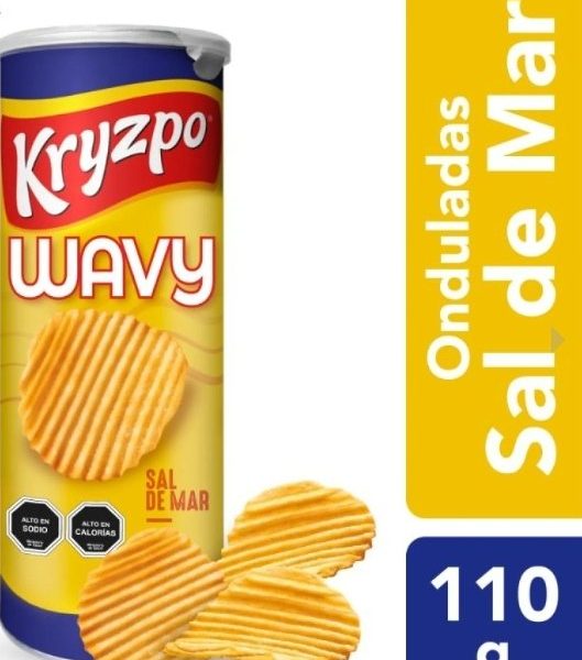 KRYZPO WAVY SABOR SAL DE MAR 110 GR.