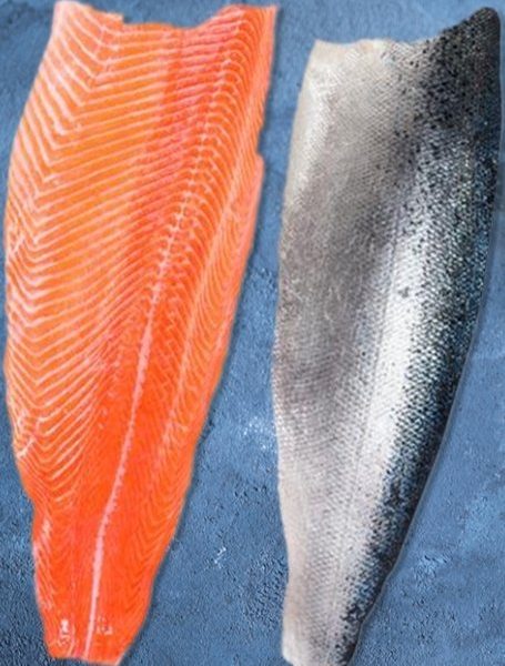 FILETE SALMÓN CON PIEL 2 UNIDADES 500 GR. TOTAL