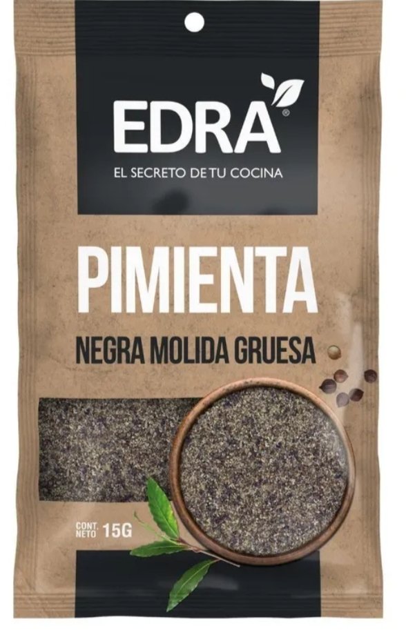 2025/07/1000186845.jpg PIMIENTA NEGRA MOLIDA GRUESA EDRÁ 15 GR. - Imagen 1