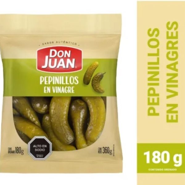 PEPINILLOS EN VINAGRE DON JUAN 360 GR.