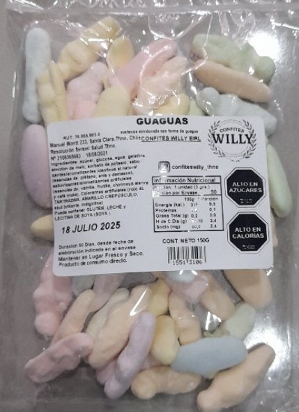 GUAGUAS CONFITES WILLY 150 GR.