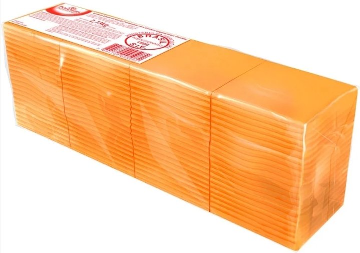 2025/07/1000187209.jpg QUESO LAMINADO FUNDIDO SABOR CHEDDAR 40 LAMINAS APROX 500 GR. - Imagen 1