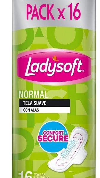 TOALLAS FEMENINAS NORMAL LADÝSOFT 16 UNID.