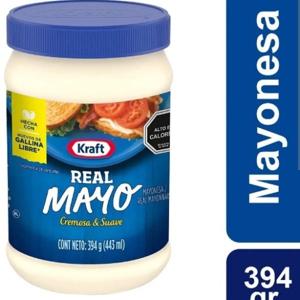 MAYONESA REAL KRAFT 394 GR.