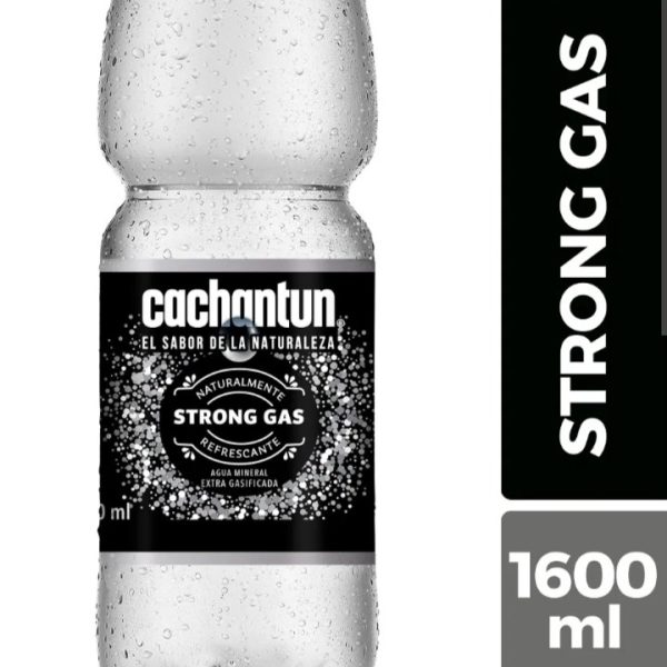 AGUA MINERAL CACHANTUN STRONG GAS 1.600 ML.