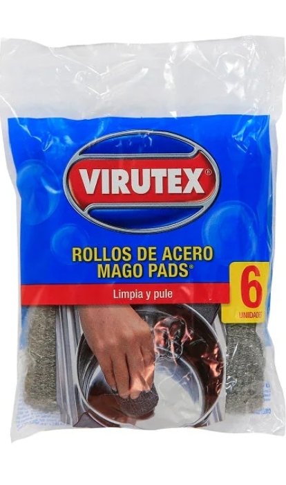 2025/08/1000157881.jpg MAGO PADS ROLLOS ACERO 6 UNIDADES VIRUTILLA - Imagen 1