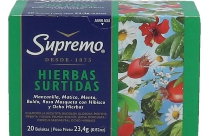 2025/08/1000189126.jpg TÉ SUPREMO HIERBAS SURTIDAS 20 BOLSITAS - Imagen 1