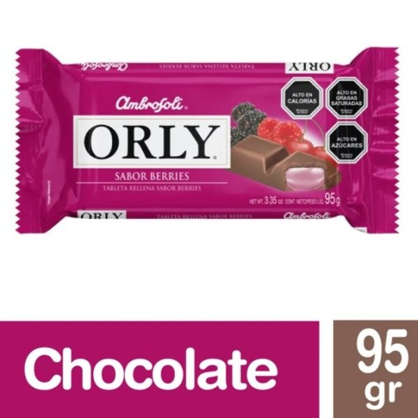 CHOCOLATE ORLY SABOR BERRIES 95 GR.