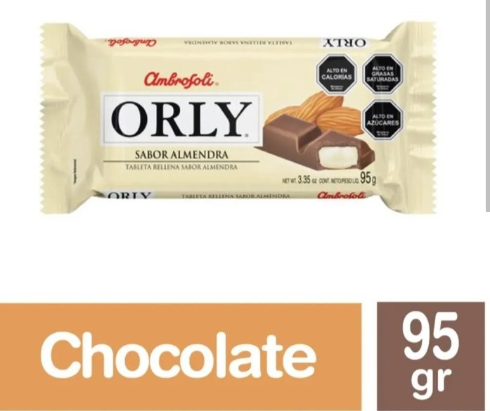 2025/08/1000189138.jpg CHOCOLATE ORLY SABOR ALMENDRA 95 GR. - Imagen 1