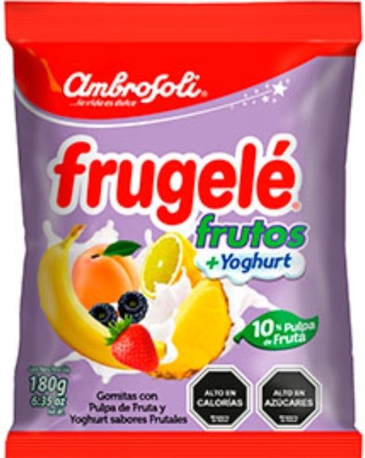2025/08/1000191233.jpg BOLSA DE GOMITAS FRUGELÉ FRUTOS + YOGHURT 180 GR. - Imagen 1