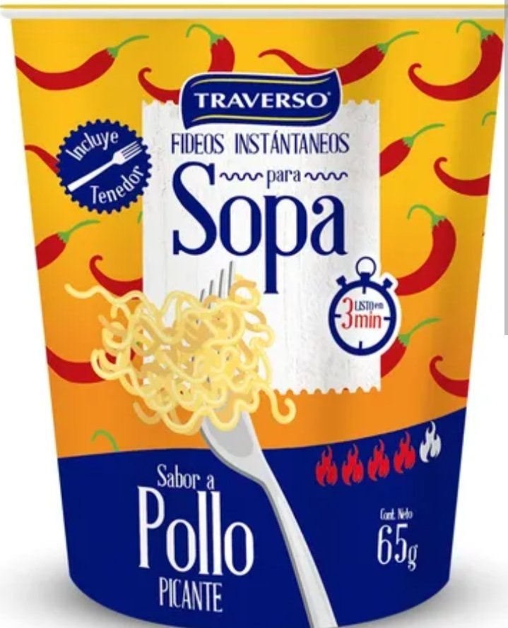 2025/08/1000191235.jpg FIDEOS INSTANTÁNEOS SABOR POLLO PICANTE TRAVERSO 65 GR. - Imagen 1