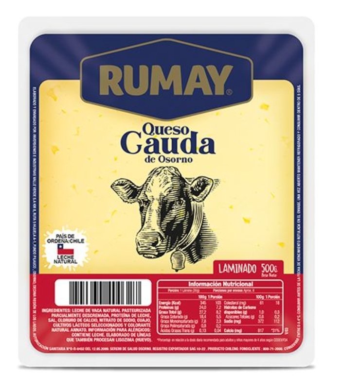 2025/08/1000215998.jpg QUESO GAUDA RUMAY LAMINADO 500 GRS. - Imagen 1