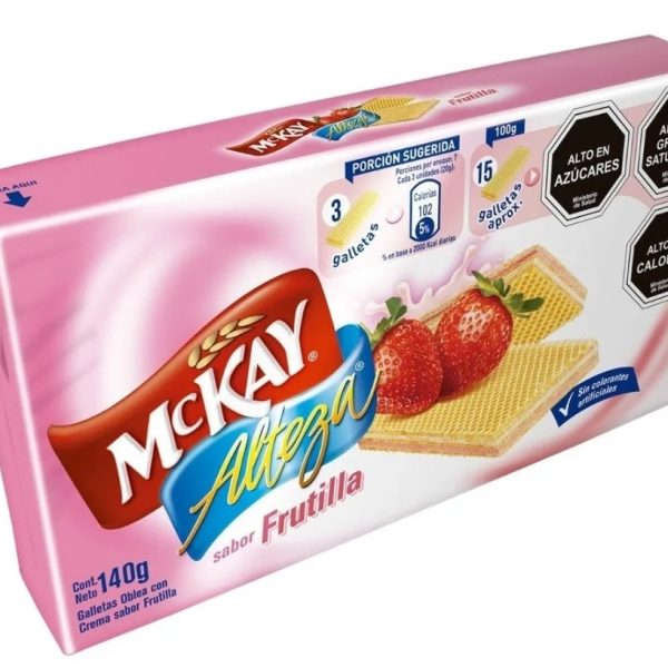 GALLETA ALTEZA FRUTILLA 140 GRS. MCKAY