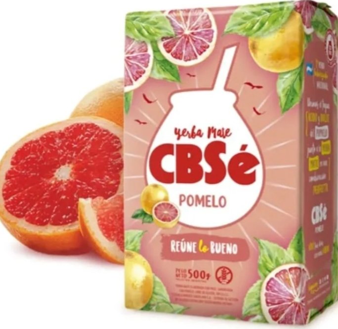 2025/09/1000193464.jpg YERBA MATE CBSÉ SABOR POMELO 500 GR. - Imagen 1