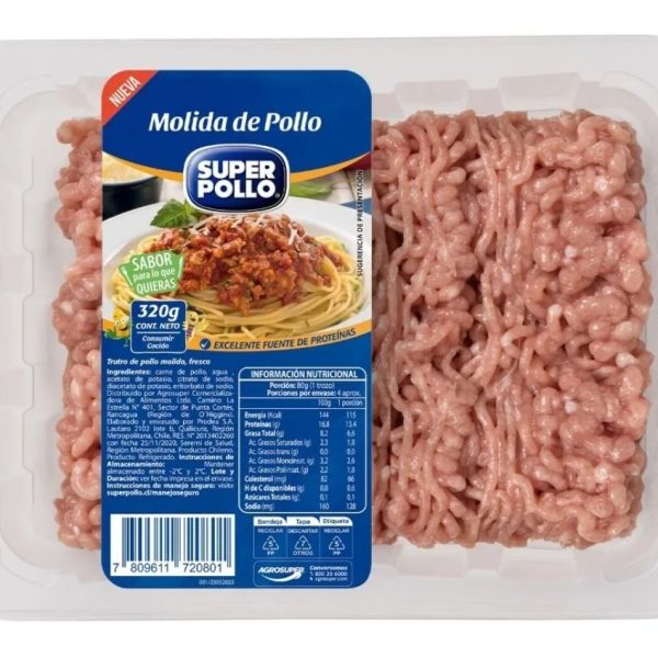 BANDEJA CARNE MOLIDA POLLO 190 GRS.