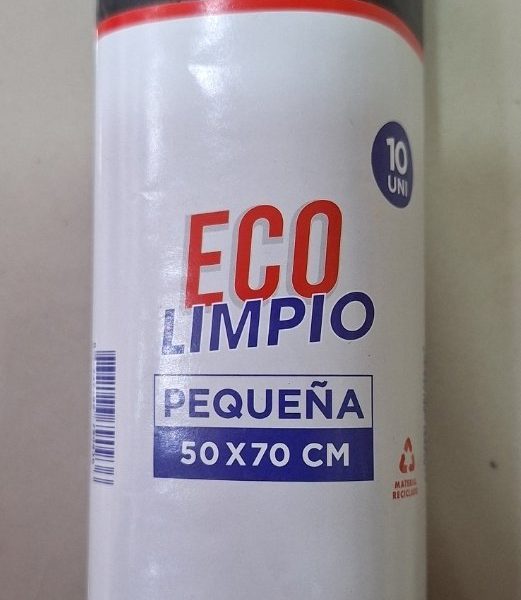 BOLSA BASURA 50X70 ECO LIMPIO 10 UNIDADES