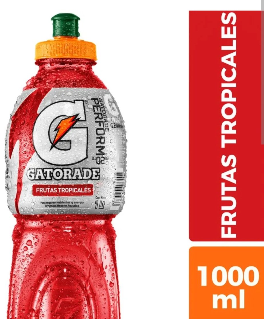 2025/09/1000301621.jpg GATORADE FRUTAS TROPICALES 1 LITRO BEBIDA HIDRATANTE - Imagen 1