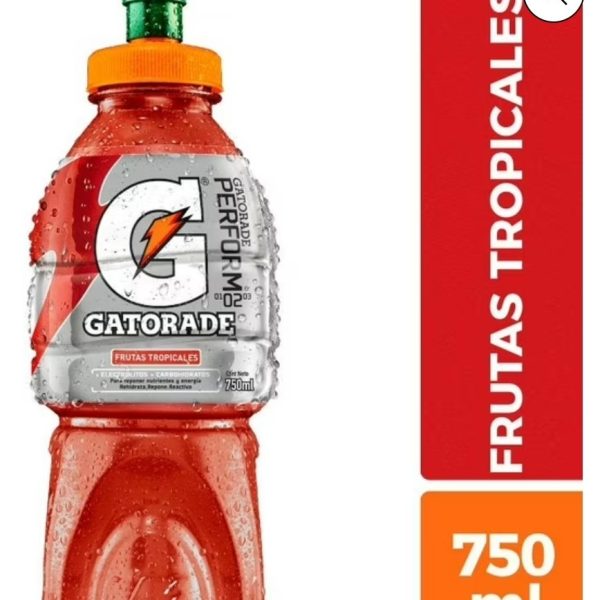 GATORADE FRUTAS TROPICALES 750 ML.  BEBIDA HIDRATANTE