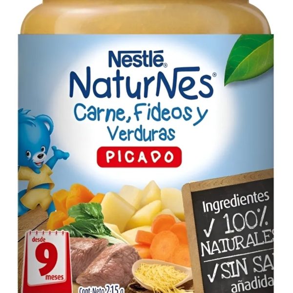 PICADO CARNE FIDEOS Y VERDURAS NATURNES NESTLE 205 GRAMOS
