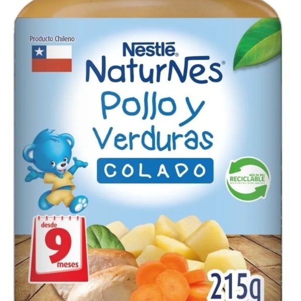 COLADOS POLLO Y VERDURAS NATURNES NESTLE 205 GRAMOS