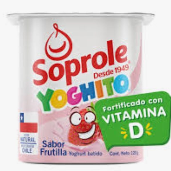 YOGURT YOGHITO FRUTILLA 140 GRAMOS SOPROLE
