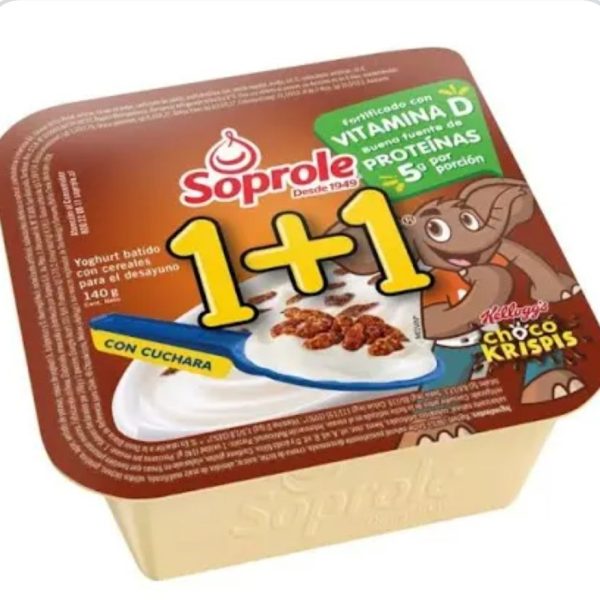 YOGURT ZUCARITAS 140 GRAMOS SOPROLE 1+1