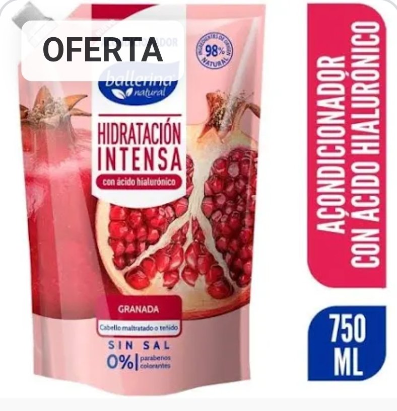 2025/11/1000398172.jpg ACONDICIONADOR BALLERINA GRANADA DE 750 ML - Imagen 1