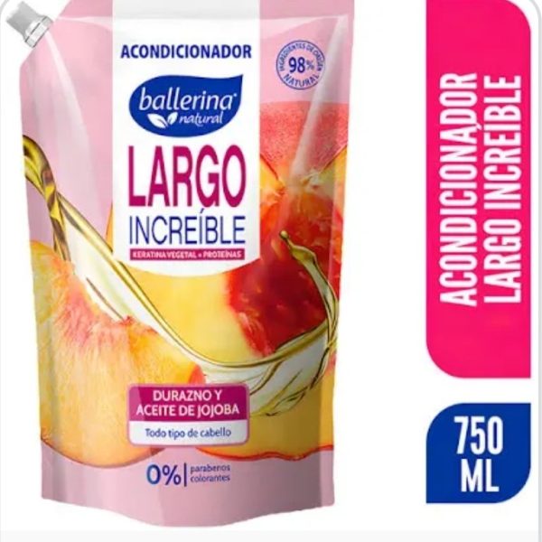 ACONDICIONADOR BALLERINA LARGO INCREÍBLE 750 ML