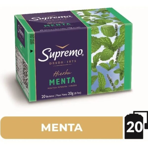 HIERBA SUPREMO MENTA 20 BOLSAS