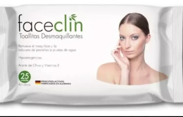 TOALLITAS DESMAQUILLANTES FACECLIN 25 UNIDADES