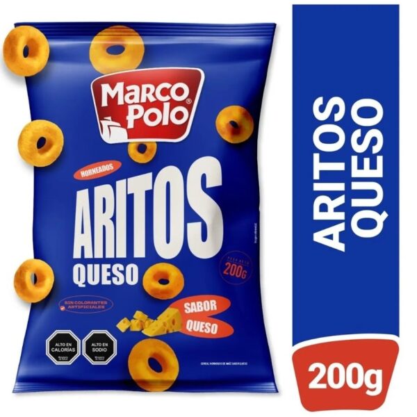 ARITOS DE QUESO MARCO POLO 200 GRAMOS