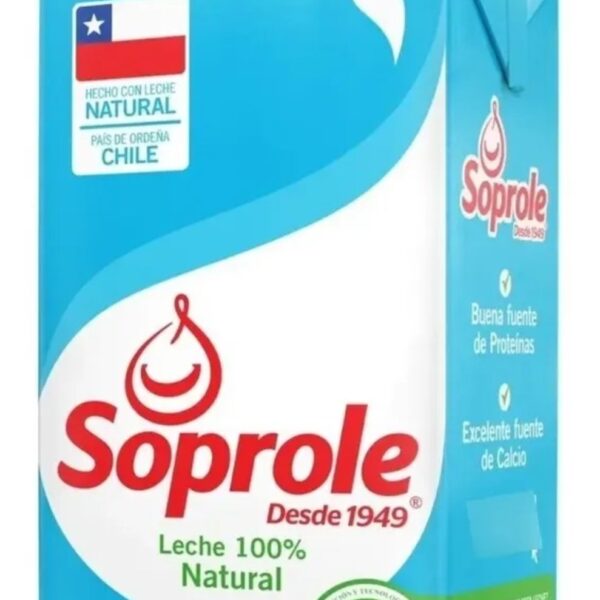 LECHE SOPROLE NATURAL SEMIDESCREMADA 1 LITRO