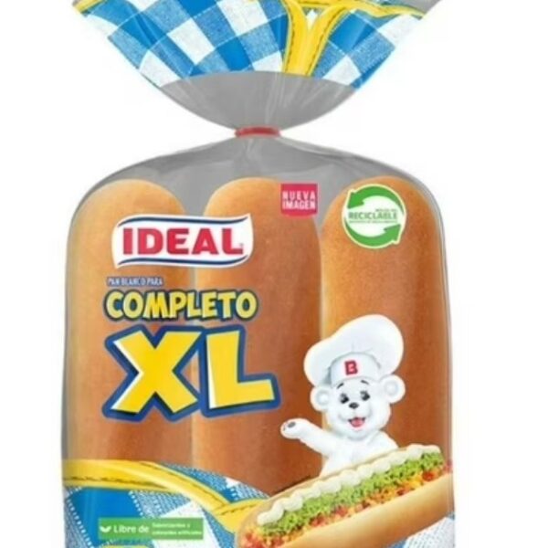 PAN DE COMPLETO IDEAL XL 6 UNIDADES 528 GRAMOS