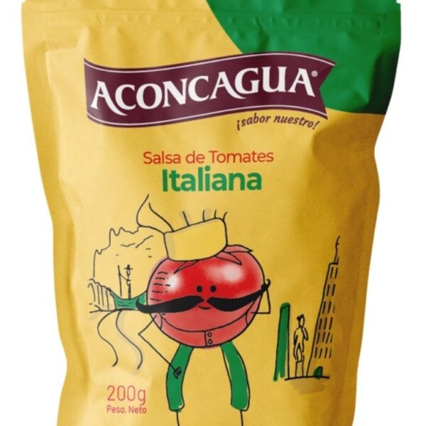 SALSA SALSA DE TOMATES ITALIANA 200 GRAMOS ACONCAGUA