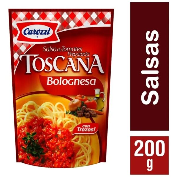 SALSA DE TOMATES TOSCANA BOLOGNESA 200 GRAMOS