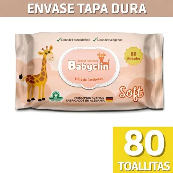TOALLITAS HÚMEDAS BABYCLIN 80 UNIDADES