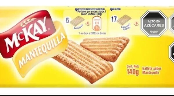 GALLETA MCKAY SABOR MANTEQUILLA 140 GRAMOS