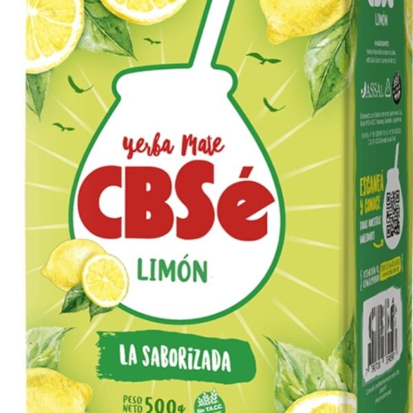 YERBA MATE CBSÉ SABOR LIMÓN 500 GR.