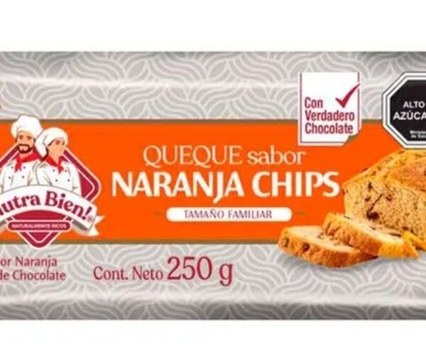 QUEQUE SABOR NARANJA CHIPS NUTRA BIEN! 250 GR.