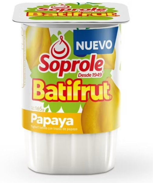 YOGURT SOPROLE BATIFRUT PAPAYA 165G