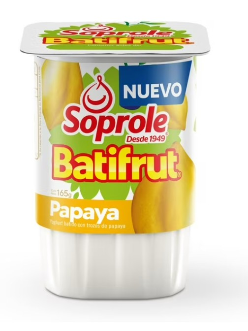 2026/06/1000350602.png YOGURT SOPROLE BATIFRUT PAPAYA 165G - Imagen 1