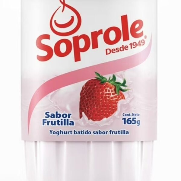 YOGHURT BATIDO SABOR FRUTILLA 165 GRAMOS SOPROLE