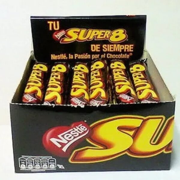 CHOCOLATE SUPER OCHO X CAJA 24 UNIDADES